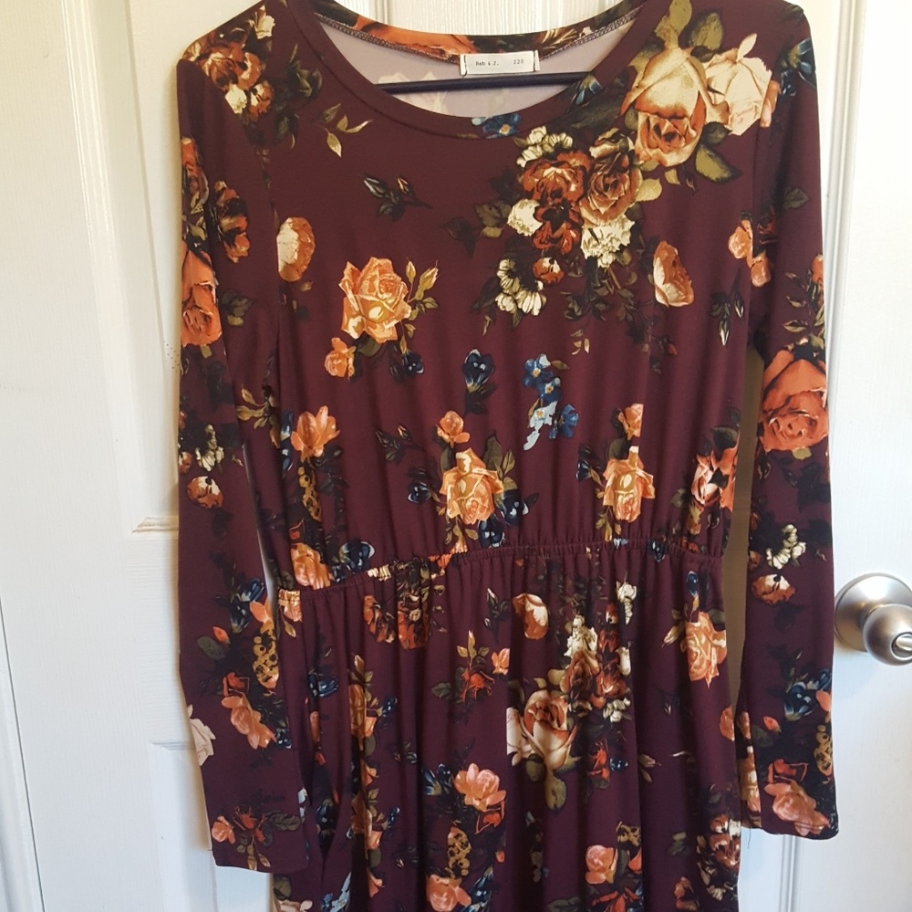 Floral Long Sleeve Dress